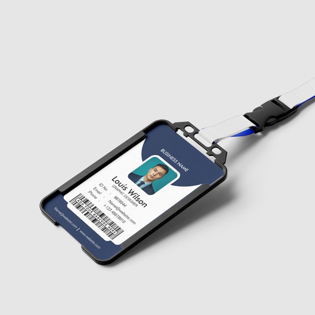 Badge Marine | Sécurité de l'entreprise - ID employé per (Créateur téléchargé)