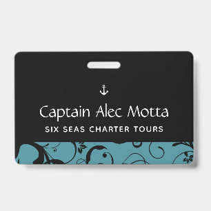 Badge Maritime Anchor Pro Damask