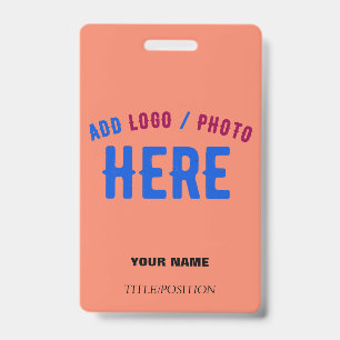 BADGE MARQUE MODERNE MODERNE CORAL ORANGE VÉRIFIÉE