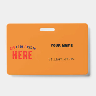 BADGE MARQUE PERSONNALISÉE VERIFIÉE ORANGE FONCÉ MODERNE