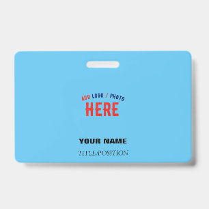 BADGE MARQUE VÉRIFIÉE BLEU CIEL SWAG SUR MESURE MODERNE 