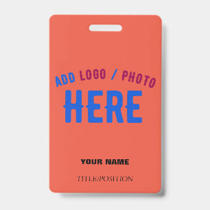 BADGE MARQUE VERIFIEE ROUGE TOMATE PERSONNALISEE MODERNE