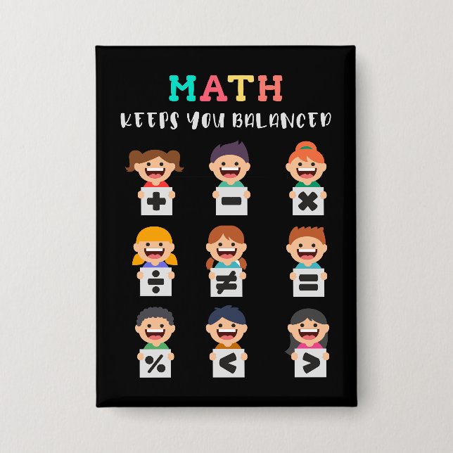 Badge Math keeps you balanced (Recto)