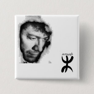 Badge Matoub Lounès 2 Inch Square Button