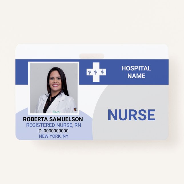 Badge MÉDECIN MÉDICALE INFIRMIÈRE Soins de santé d'urgen (Devant)