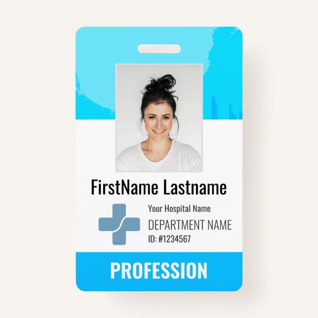 Badge Médecin sur mesure, Infirmière, Aide en santé - ID (Devant)