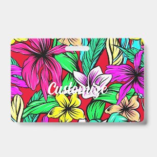 Badge Mélange de fleurs tropicales Thunder_Cove