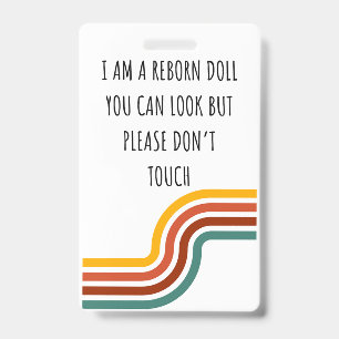 Badge Merci de ne pas toucher l'étiquette de siège auto