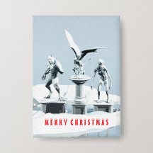 Merry Christmas. Monster ice sculptures