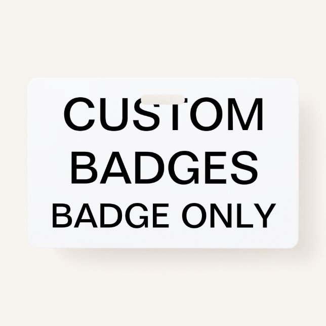 Badge Modèle de blanc d'INSIGNE personnalisé par coutume (Devant)