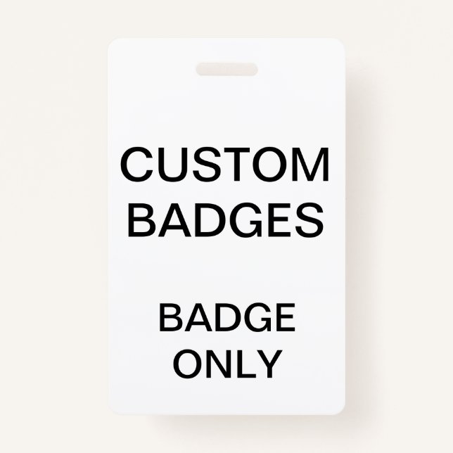 Badge Modèle de blanc d'INSIGNE personnalisé par coutume (Devant)