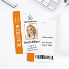Modèle de logo moderne Photo de l'employé Nom Infi