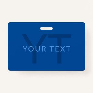 Badge Modèle de texte modifiable pour le nom monographiq