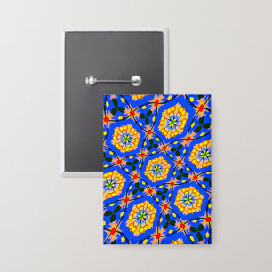 Badge Modèle floral esthétique