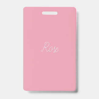 Badge Modèle Rose Clair