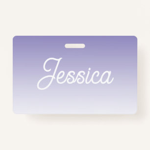 Badge (Modifiable) Ombre couleur violet clair et votre t