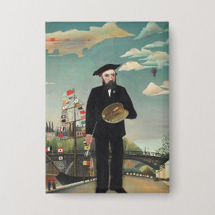 Badge Moi-même : Portrait – Paysage, Henri Rousseau 1890