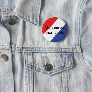 Badge mon corps mon choix 2 inch round button