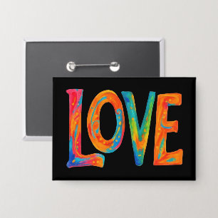 Badge Mot d'amour coloré