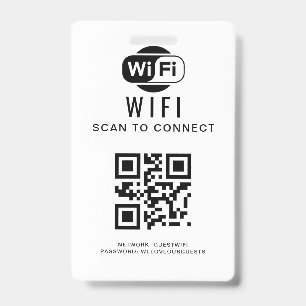 Badge Mot de passe Wifi   Analyse du code QR pour se con