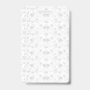 Badge motif extensible Abstrait de formes stylisées en l