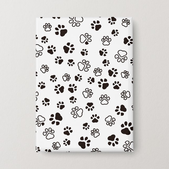 Badge Motif répété des pattes de chat (Recto)