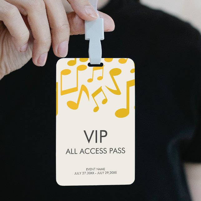 Badge Music Concert Festival All Access VIP Pass (Music Concert Festival All Access VIP Pass Badge)