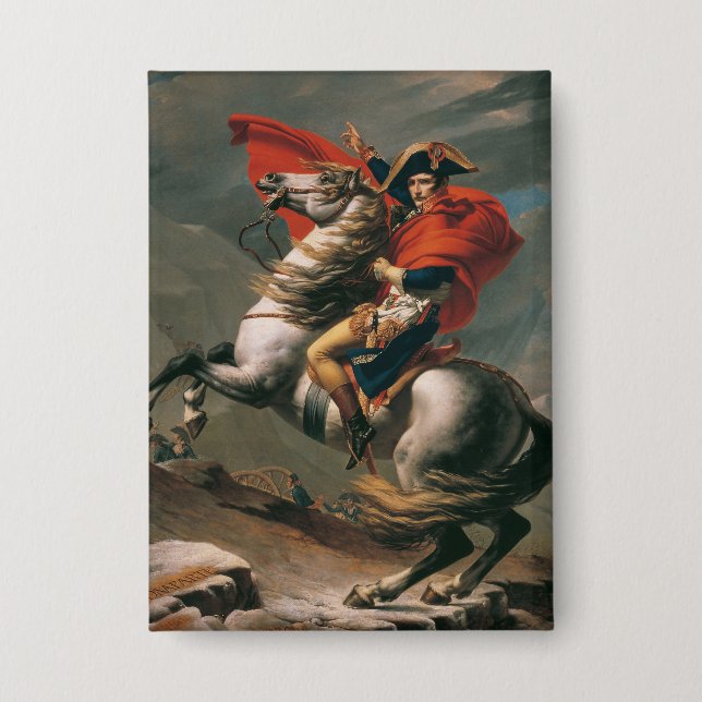 Badge Napoléon à cheval, bataille du col Saint-Bernard (Recto)