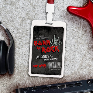 Badge Né pour le Rock - Accès Tout Public VIP 