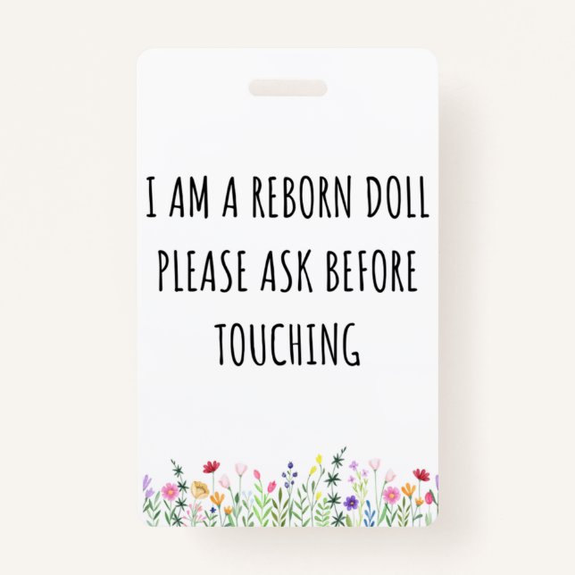 Badge Ne touchez pas à nouveau le siège de voiture de po (Devant)