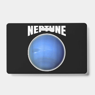 Badge Neptune Design - Science Planète Espace Extérieur