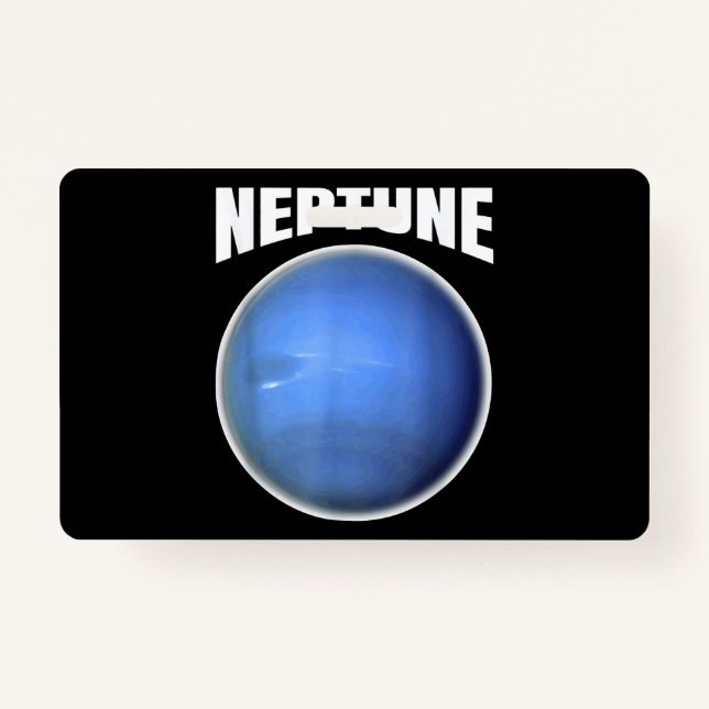Badge Neptune Design - Science Planète Espace Extérieur (Devant)