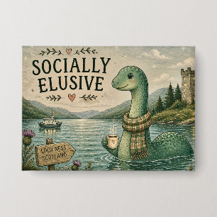 Badge Nessie Cryptide Confortable Élusive Socialement Lo