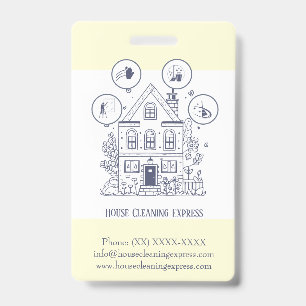 Badge Nettoyage de Maison Services de Ménage Charmant