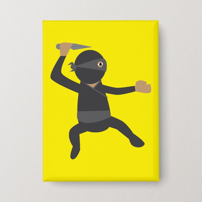 Badge Ninja Drôle (Recto)