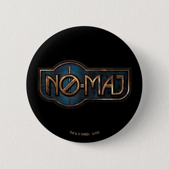 Badge NO-MAJ™ en or et marbre (Devant)