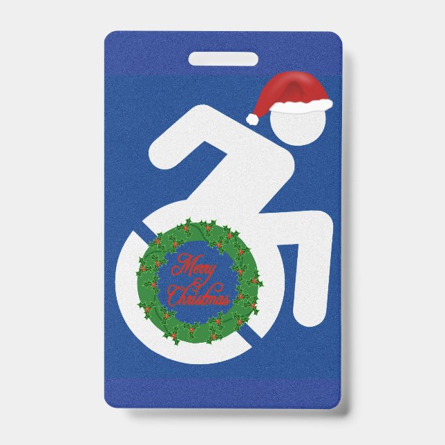 Badge Noël Handicapé (Avant)