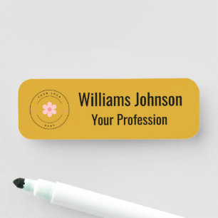Badge Nom de l'employé avec Logo Personnalisé