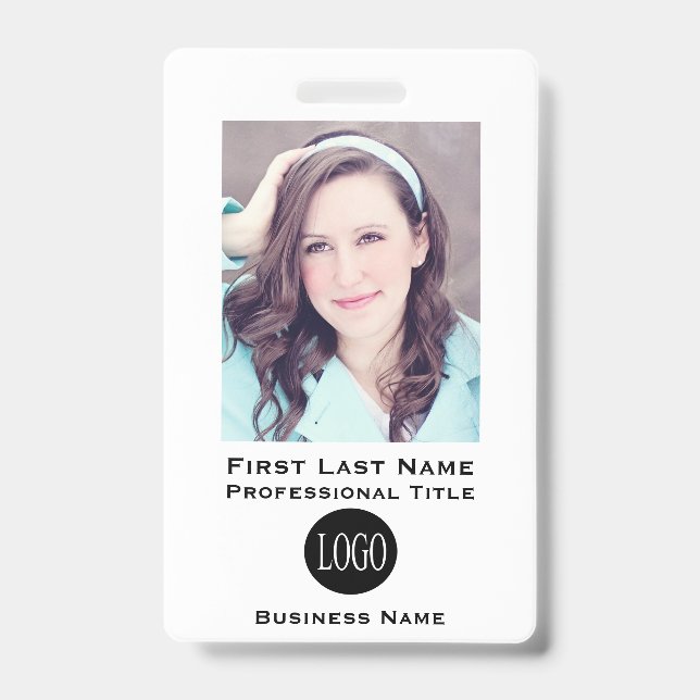 Badge Nom de l'employé Balises d'identification Balise B (Avant)