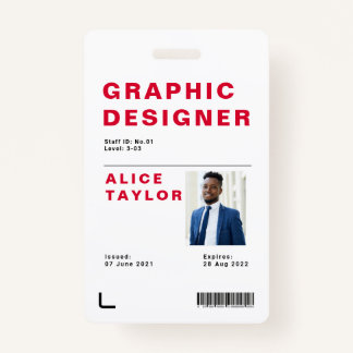 Badge Nom de l'employé personnalisé 