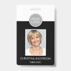 Nom de l'employé personnalisé Logo Photo Travail d