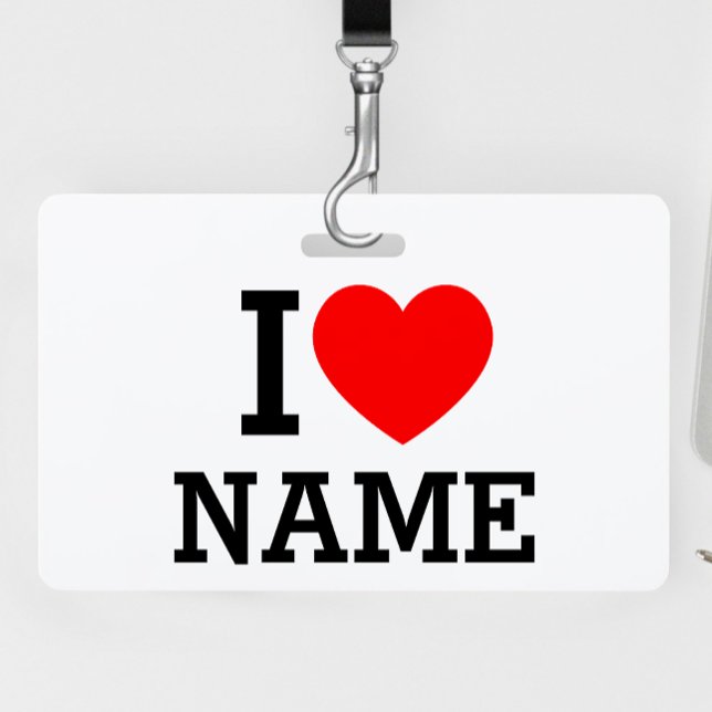 Badge Nom du coeur (Créateur téléchargé)