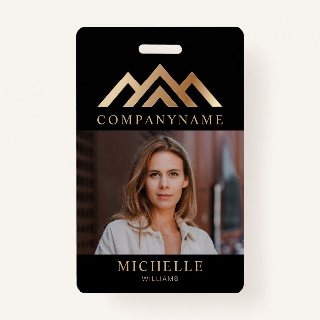 Badge Nom du locateur promotionnel immobilier moderne Ba (Devant)