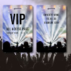 Nom personnalisé VIP All Access Pass Concert