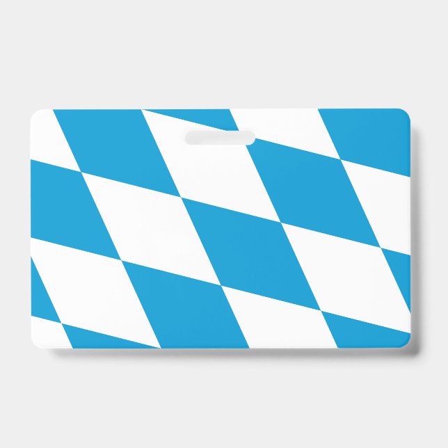 Badge nominatif avec drapeau de Bavière, Allemagne (Avant)
