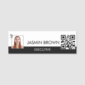 Badge nominatif et code QR personnalisé  Étiquette