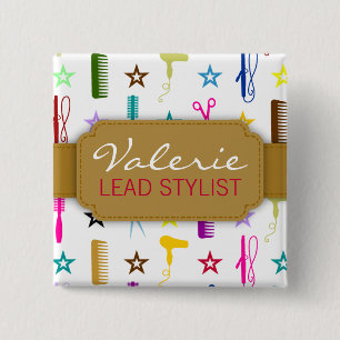 Badge nominatif fait sur commande multicolore de