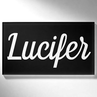 Badge nominatif magnétique rectangulaire de