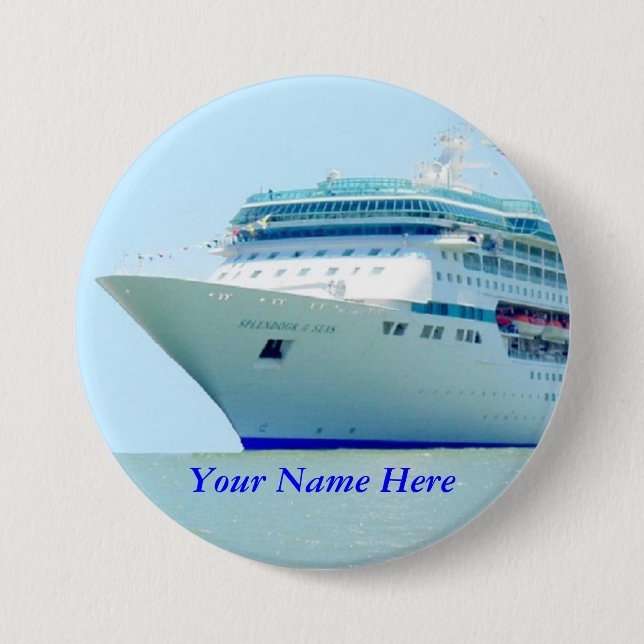 Badge nominatif splendide de bateau de croisière (Devant)