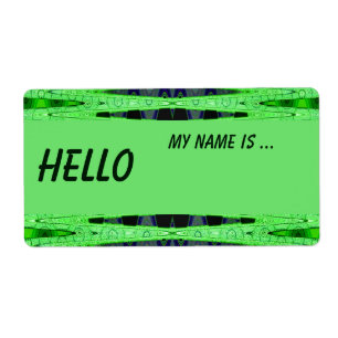 badge nominatif vert